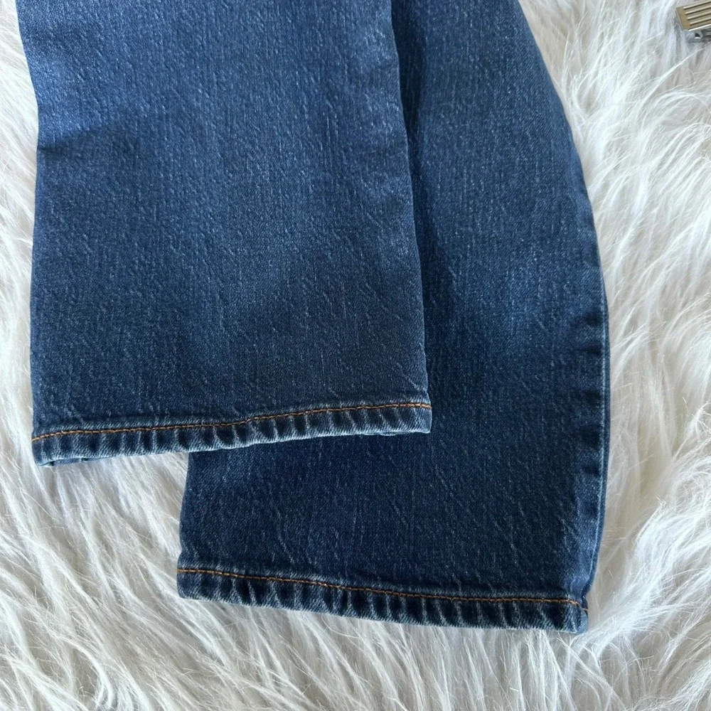 Talbots Jeans Pants Straight Leg Blue Wash Dark High Rise Preppy Size 10 Petite